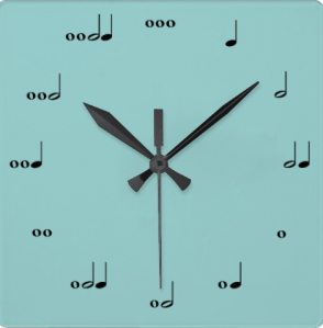 music note clock